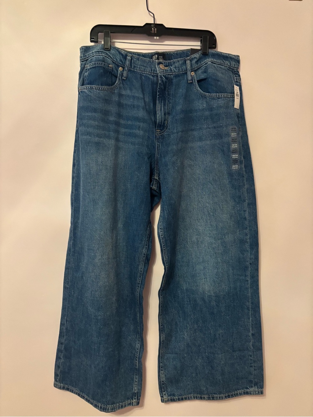 Women’s Gap Wide Leg High Rise Blue Jeans Size 18